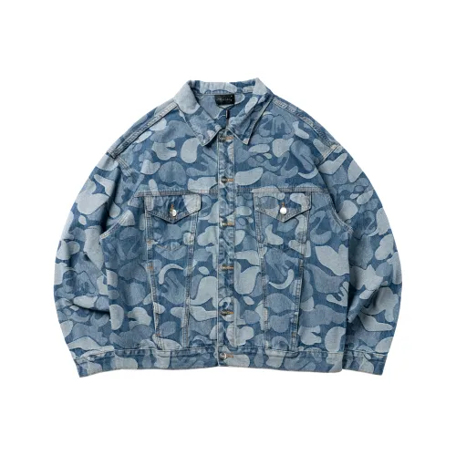 THEWIZBRAND Loose Fit Denim Jacket Unisex