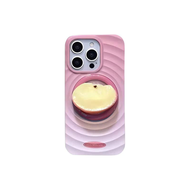 Sopi Acrylic Material Wave Apple Magnetic Stand Phone Cases Compatible With IPhone 16/15 Pro Max/Apple 13/14 Pro/Max-2