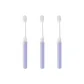 Foldable Toothbrush 3-Pack--Purple
