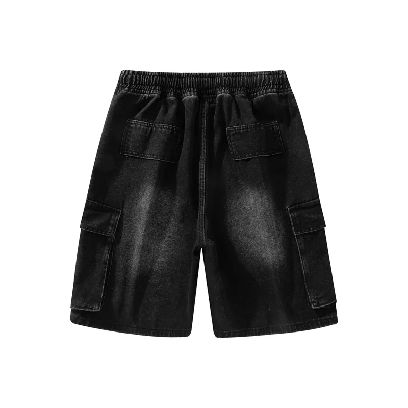 THREEAGAINTHR33 Denim Shorts Unisex-18