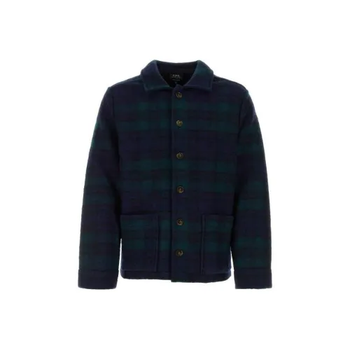 A.P.C Jackets Unisex Marine Blue
