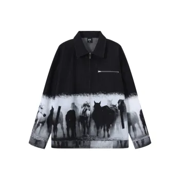 BTK Denim Jackets Unisex Black