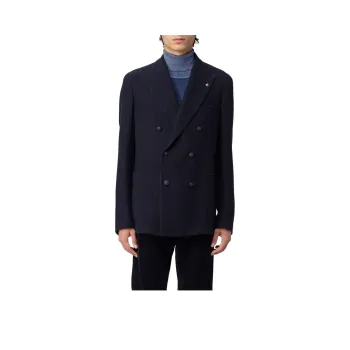 Tagliatore Pocketed Double-Breasted Blazer