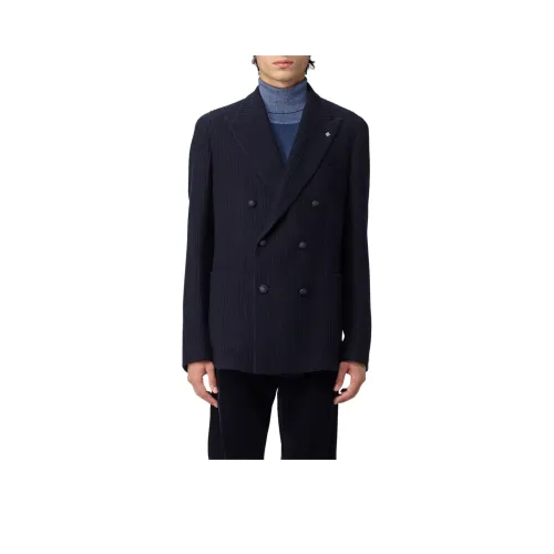 Tagliatore Pocketed Double Breasted Blazer