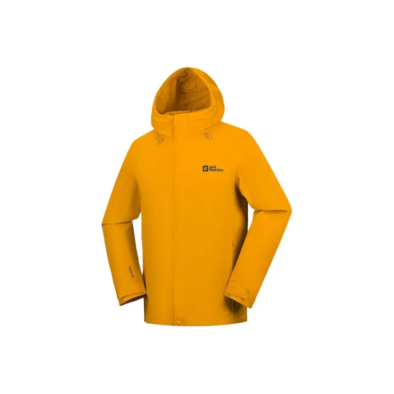 Jack Wolfskin Outdoor Hiking Waterproof And Windproof Windbreaker Jacket Men's-33
