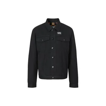 Burberry Denim Jacket Men's Black
