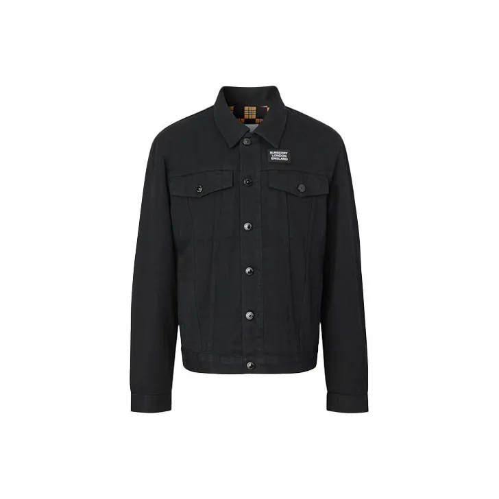 Burberry Denim Jacket Men's Black-0