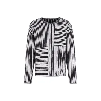 GIORGIO ARMANI Crew neck Jumper In A Viscose And Cotton Jacquard