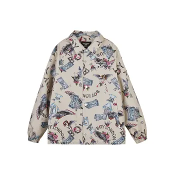 Boy London Puffer Jacket Winter Unisex Ecru