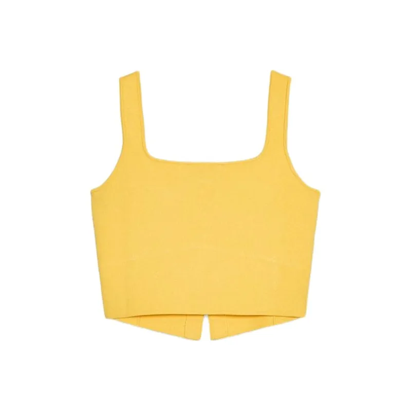 ZARA Tank Tops Women's Yellow-1