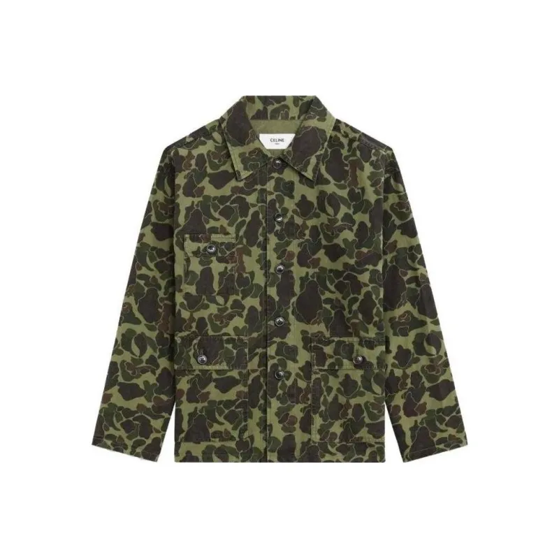 CELINE Jackets Men Green-0