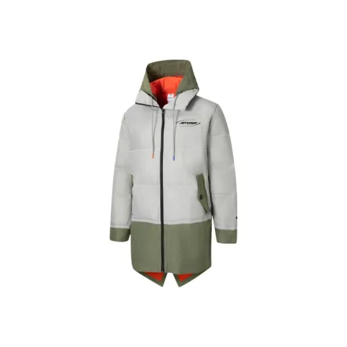 Attempt X PUMA Puffer Jackets Men Lime Gray