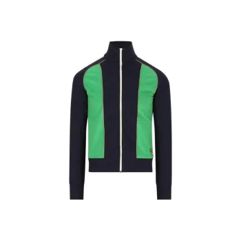 Valentino Zip Up Color Block Sweatshirt
