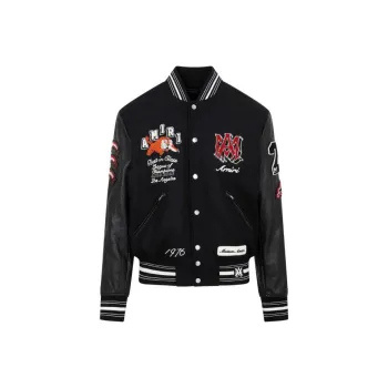AMIRI Vintage Patch Varsity Bomber Jacket