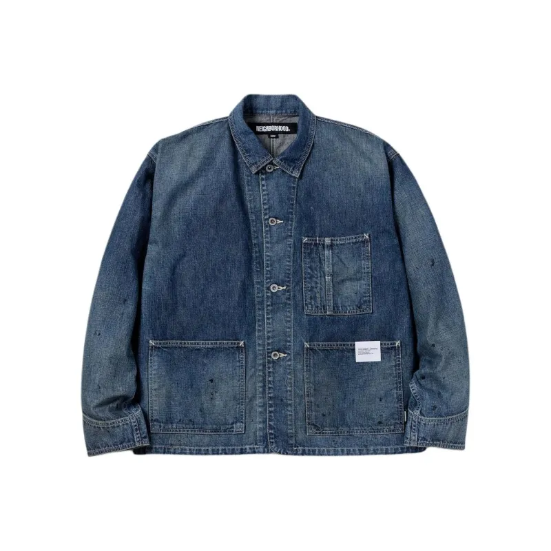 NEIGHBORHOOD Washed Short Coverall Jacket-0