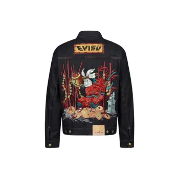 EVISU SS23 Denim Jacket Men's Denim Blue