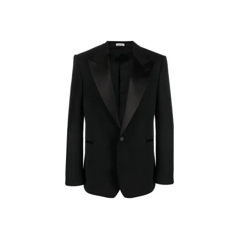 Alexander McQueen Contrasting Tailored Blazer-0
