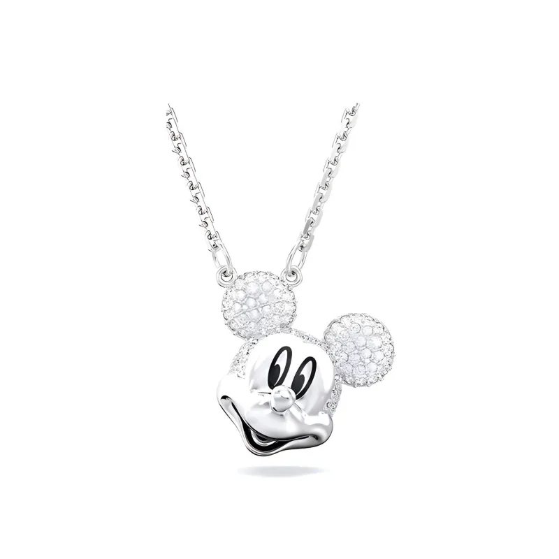 Swarovski Disney Faux Crystal Necklaces Unisex Silver-0