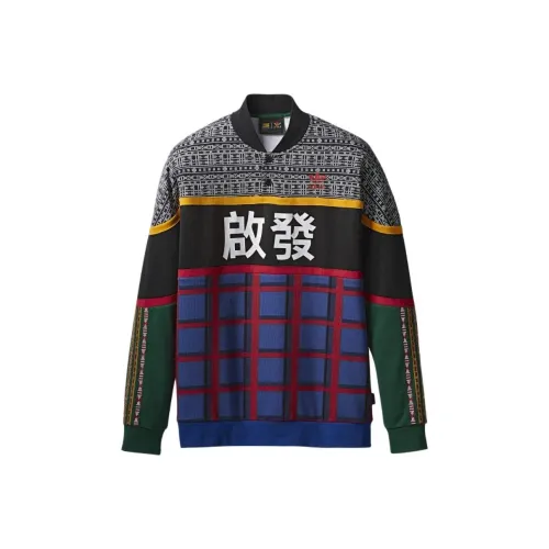 Adidas Originals TREFOIL CREW Pullover Sweater Sweatshirt Men's Black/Blue/Red