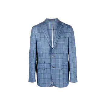 CORNELIANI Check-pattern Single-breasted Blazer