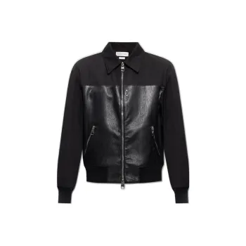 Alexander McQueen Contrasted Bomber Jacket