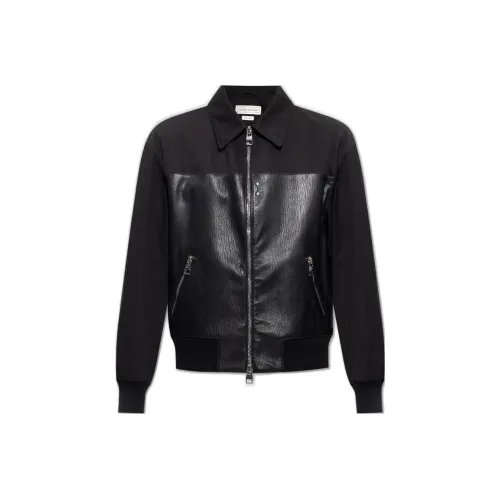 Alexander McQueen Contrasted Bomber Jacket
