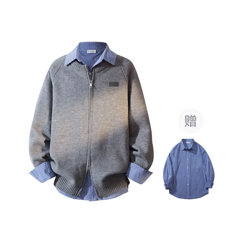YOSICIL Knitwear Men's Dark Gray-6