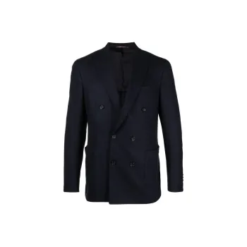Canali Peak lapels Wool blend Blazer