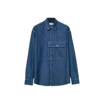 HERMES Denim Jackets Men Blue