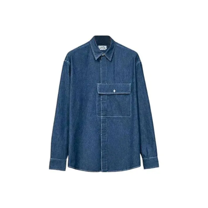 HERMES Denim Jackets Men Blue-0