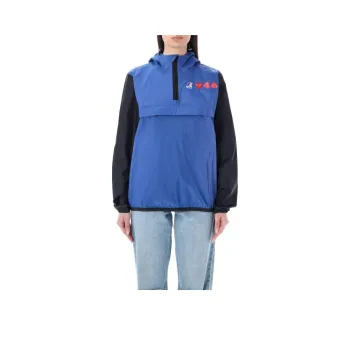 CDG Play Jackets Unisex Blue Black