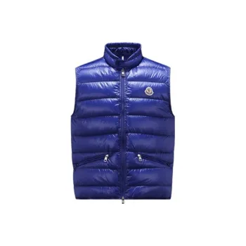 Moncler Gui Series Vests Men Blue