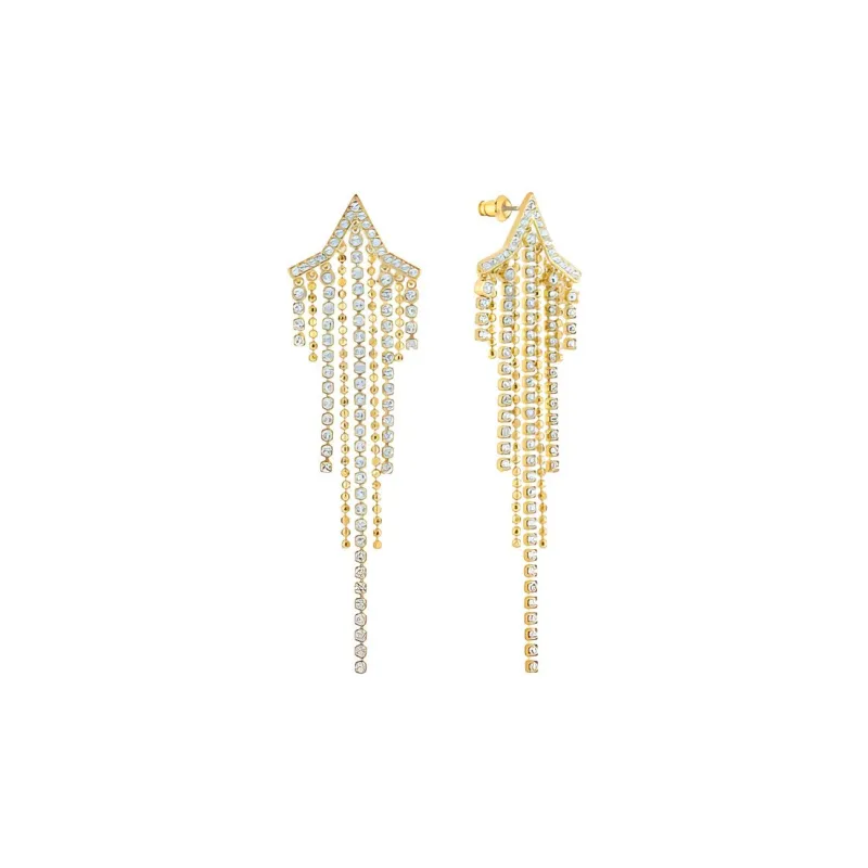Swarovski Fit Earrings Women's Gold/White-1