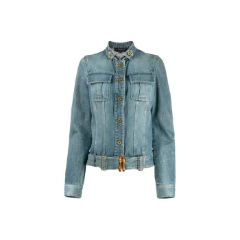 GUCCI Cropped Denim Jacket