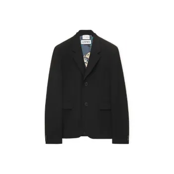 LOEWE SS23 Business Suits Men Black