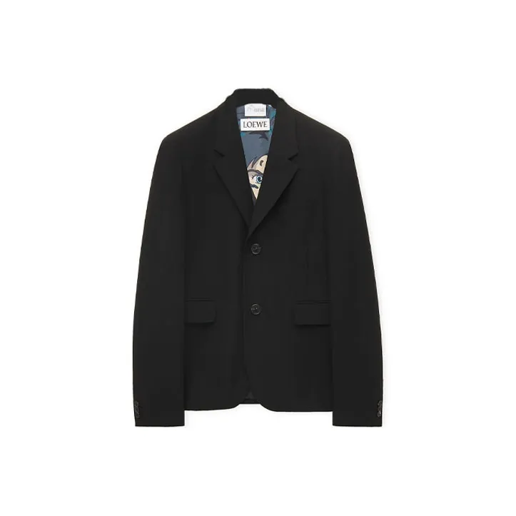 LOEWE SS23 Business Suits Men Black-0