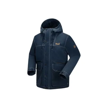 JACK WOLFSKIN Windbreaker Jackets Men Denim Royal Blue/1111