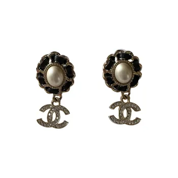 CHANEL Earrings Women's Gold, Silver