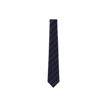 LOUIS VUITTON Silk Ties Men's Marine Blue