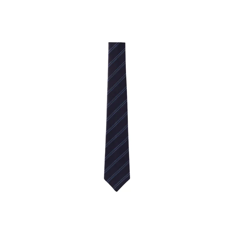 LOUIS VUITTON Silk Ties Men's Marine Blue-0