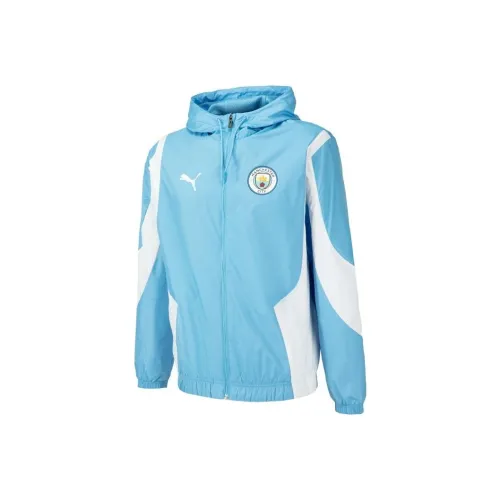 PUMA Jackets Men Light Blue