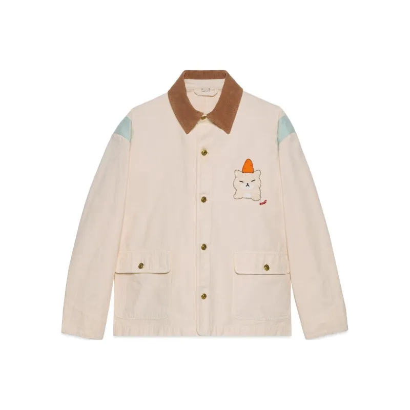 GUCCI SS23 Denim Jacket Men's Pink-0