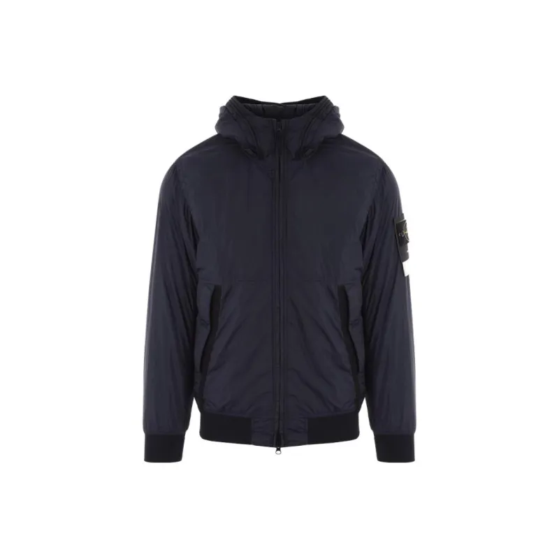 STONE ISLAND Logo Patch Hooded Track Jacket-0