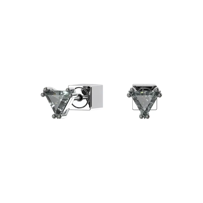 Swarovski Stilla Cubic Zirconia Stud Earrings Women's-1