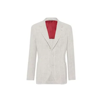 Brunello Cucinelli Stripe pattern Notched lapels Blazer