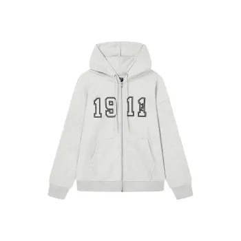 FILA Jackets Unisex Ivory Heather Gray