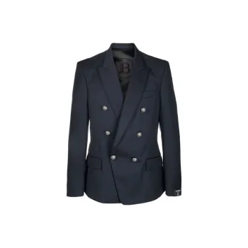 BALMAIN Business Suits Men Dark Blue