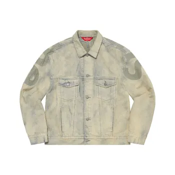 Supreme Inset Logo Denim Trucker Jacket