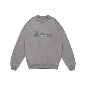 XVESSEL Sweatshirts Unisex Gray