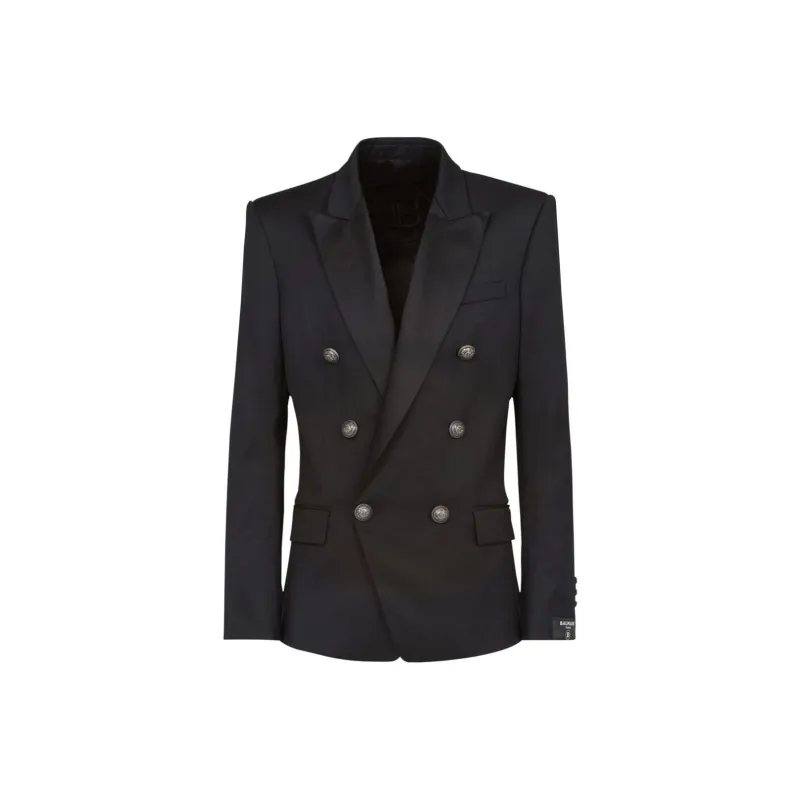 BALMAIN Double-breasted Wool Blazer-0